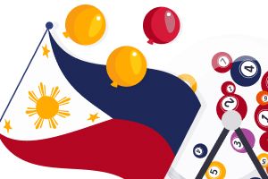 Philippines flag and bingo elements