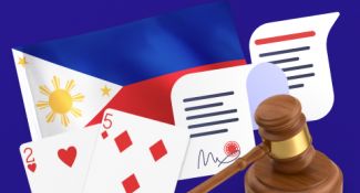 Law papers and playing cards