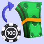 Poker chips and cash