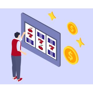 Person playing slots