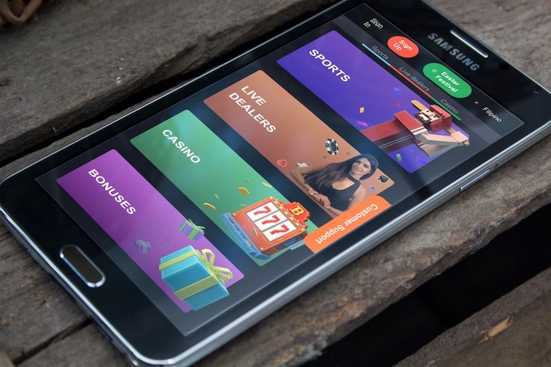 Bons Casino on a phone screen