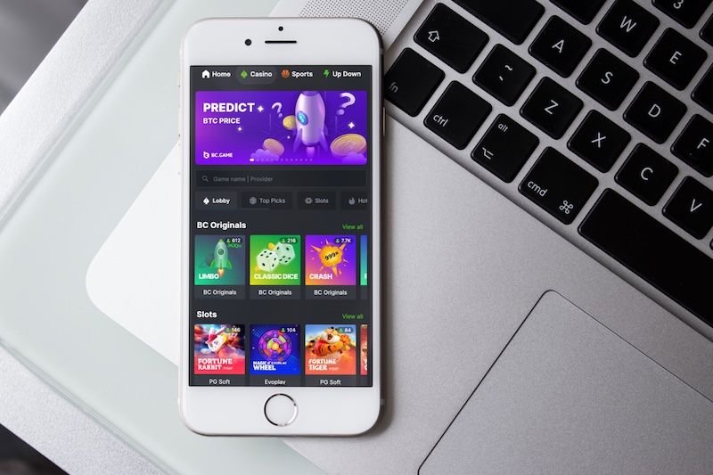 BC.Game Casino on a phone screen
