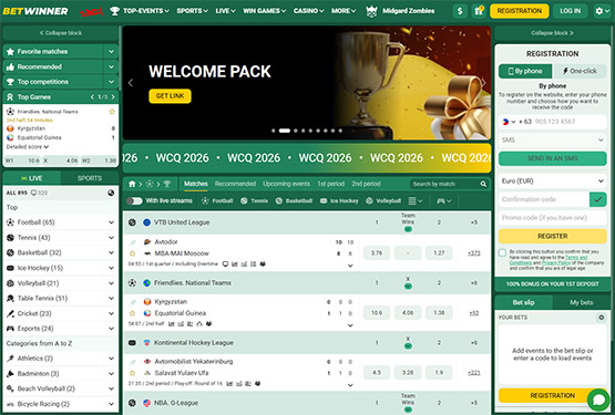 BetWinner casino Main page
