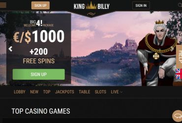 King Billy Casino – Main page