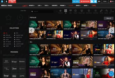 MegaPari Casino Live Games