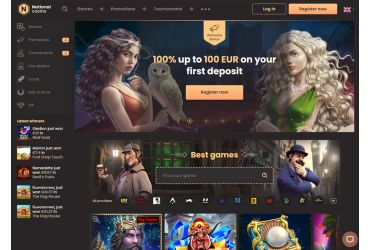 National Casino main page