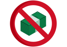 No money