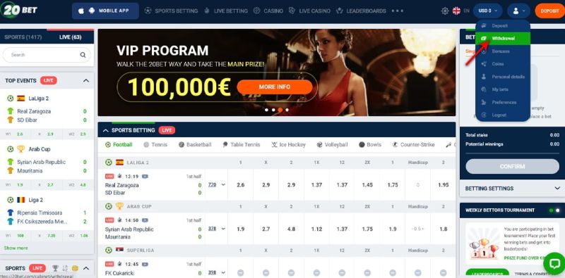bitcoin withdrawing funds from 20bet